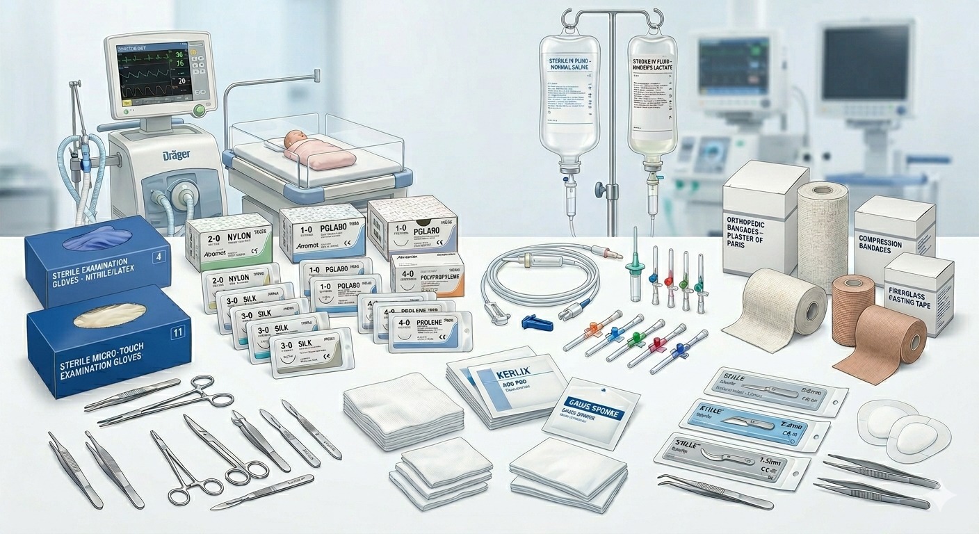 Premium medical products arrangement