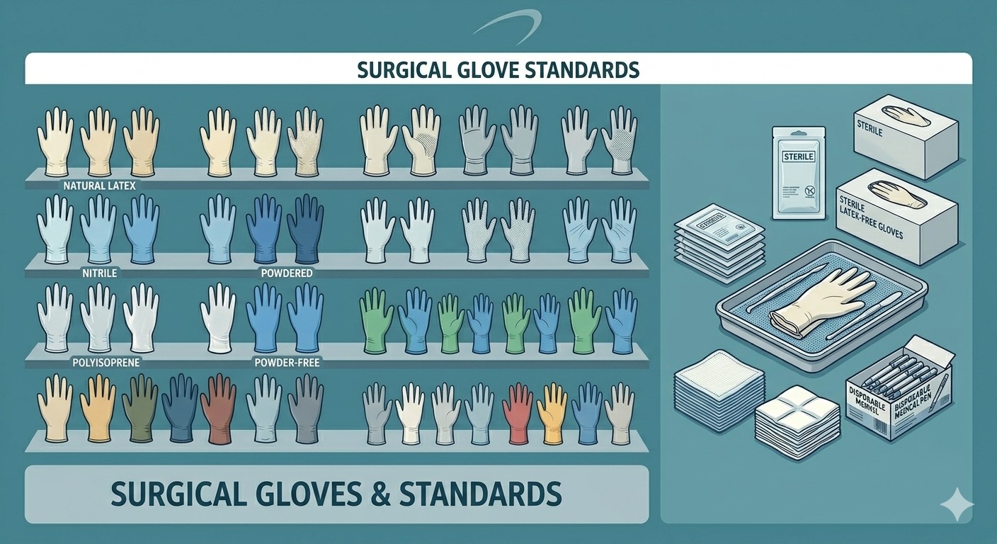 Surgical gloves and standards product section